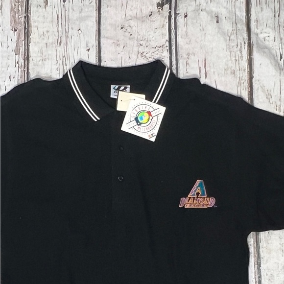Arizona Diamondbacks New MLB Baseball Vintage 1990s Polo Golf Shirt - Picture 2 of 6